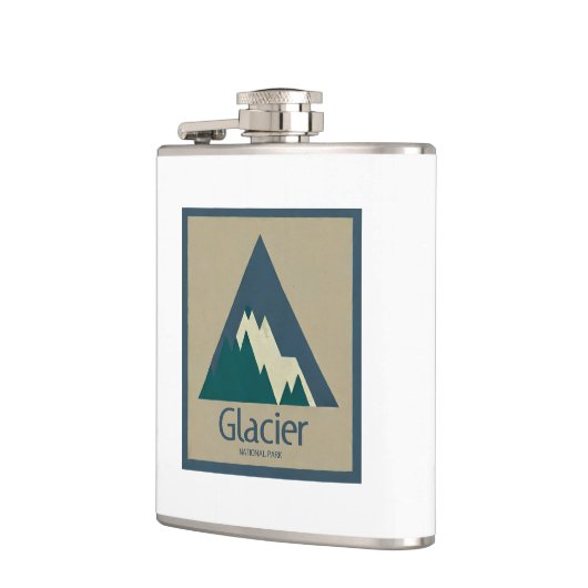 Glacier Nationalpark Rustikal Flachmann (Links)