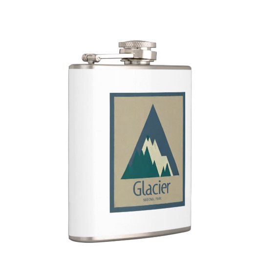 Glacier Nationalpark Rustikal Flachmann (Rechts)