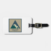 Glacier Nationalpark Rustikal Gepäckanhänger (Vorderseite horizontal)