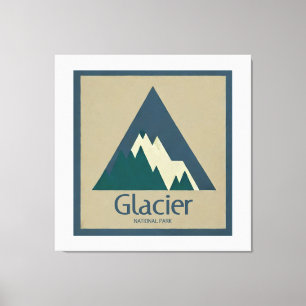 Glacier Nationalpark Rustikal Leinwanddruck