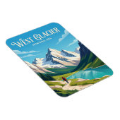 Glacier-Nationalpark USA Magnet (Rechte Seite)