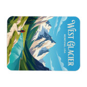 Glacier-Nationalpark USA Magnet (Horizontal)
