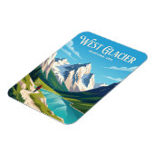 Glacier-Nationalpark USA Magnet (Linke Seite)