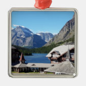Glacier Nationalpark Viele Gletscher Ornament Aus Metall (Vorne)