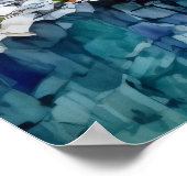 Glacier Nationalpark Watercolor Poster (Ecke)