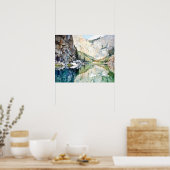 Glacier Nationalpark Watercolor Poster (Küche)