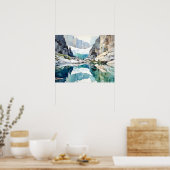 Glacier Nationalpark Watercolor Poster (Küche)