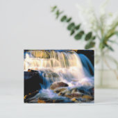 Glacier Nationalpark Waterfall Postkarte (Stehend Vorderseite)