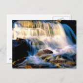 Glacier Nationalpark Waterfall Postkarte (Vorne/Hinten)