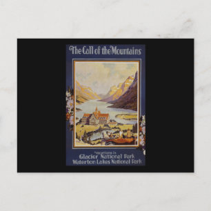 Glacier-Nationalpark Waterton Lakes Postkarte