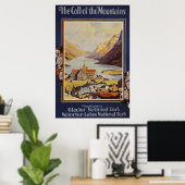Glacier Nationalpark Waterton Seen Poster (Heimbüro)