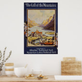 Glacier Nationalpark Waterton Seen Poster (Küche)