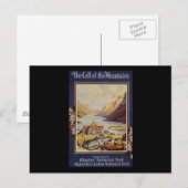 Glacier Nationalpark Waterton Seen Postkarte (Vorne/Hinten)