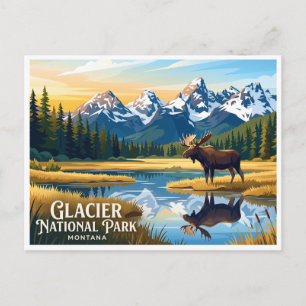Glacier-Nationalpark Whitefish Montana Postkarte