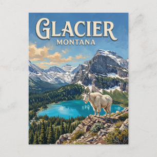 Glacier-Nationalpark Whitefish Montana Postkarte