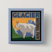 Glacier-Nationalpark | Ziege Button (Vorderseite)