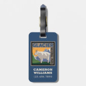 Glacier-Nationalpark | Ziege Gepäckanhänger (Rückseite vertikal)