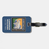 Glacier-Nationalpark | Ziege Gepäckanhänger (Rückseite horizontal)