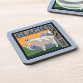 Glacier-Nationalpark | Ziege Getränkeuntersetzer (Linke Seite)