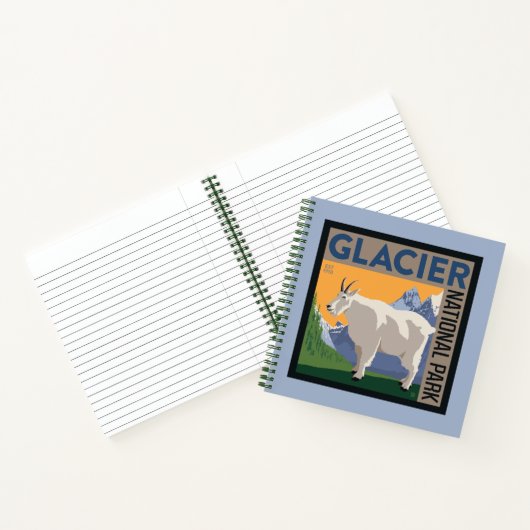 Glacier-Nationalpark | Ziege Notizblock (Innenseite)