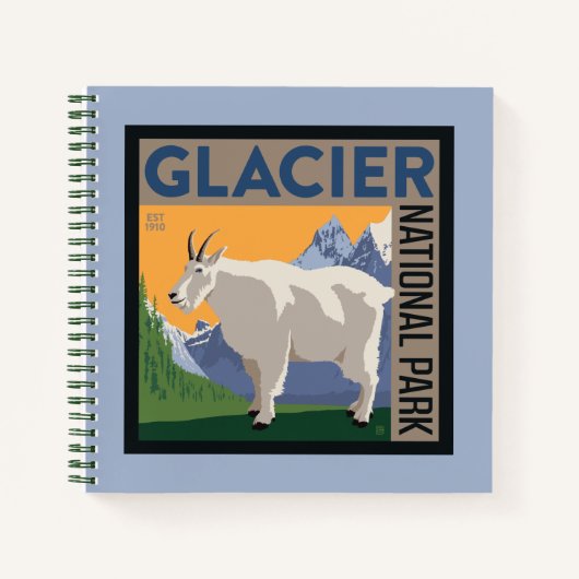 Glacier-Nationalpark | Ziege Notizblock (Vorderseite)