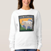Glacier-Nationalpark | Ziege Sweatshirt (Vorderseite)