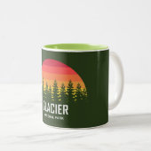 Glacier-Nationalpark Zweifarbige Tasse (VorderseiteRechts)
