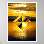 Glacier NP Geometric Poster (Vorne)