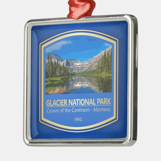 Glacier NP (PF1) Ornament Aus Metall (Links)