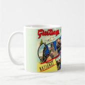 Glacier Park Greetings Postcard Kaffeetasse (Links)
