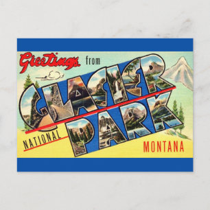 Glacier Park Greetings Postcard Postkarte