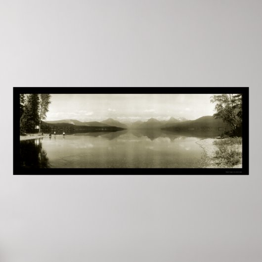Glacier Park MT Foto 1916 Poster (Vorne)