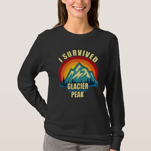 Glacier Peak Hiking Mountian Climbing T-Shirt (Vorderseite)