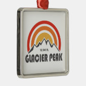 Glacier Peak, Washington Ornament Aus Metall (Rechts)