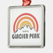 Glacier Peak, Washington Ornament Aus Metall (Links)
