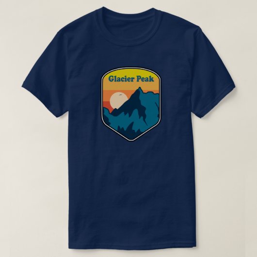 Glacier Peak Washington Sunrise T-Shirt (Design vorne)