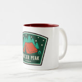 Glacier Peak Wilderness Camping Zweifarbige Tasse (VorderseiteRechts)