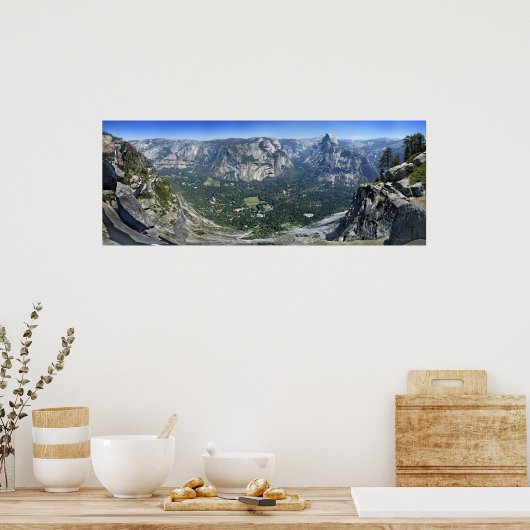 Glacier Point Panorama - Yosemite Valley Poster (Küche)