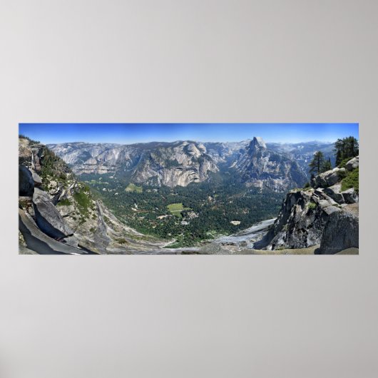 Glacier Point Panorama - Yosemite Valley Poster (Vorne)