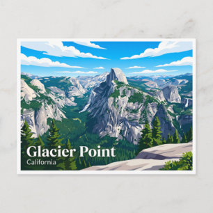 Glacier Point Yosemite Village Kalifornien Postkarte