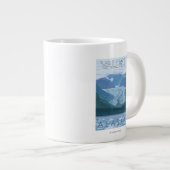 Glacier Scene - Valdez, Alaska Jumbo-Tasse (Vorderseite Rechts)