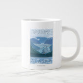 Glacier Scene - Valdez, Alaska Jumbo-Tasse (Rechts)