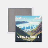 Glacier Vatnajökull Nationalpark Magnet (Vorderseite/Rückseite)