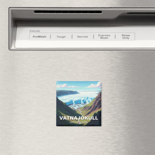 Glacier Vatnajökull Nationalpark Magnet (In Situ (Geschirrspüler))