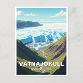 Glacier Vatnajökull Nationalpark Postkarte