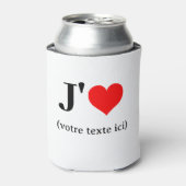 Glacière J'aime (votre texte ici) Dosenkühler (Kanne Vorderseite)