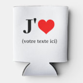 Glacière J'aime (votre texte ici) Dosenkühler (Vorderseite)