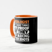 Glaciologe ich versuche Dinge zu machen Lustige Sp Tasse (Vorderseite Links)