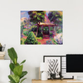 Glackens - Garten in Hartford, schöne Kunst, Poster (Heimbüro)