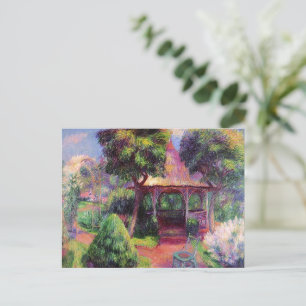 Glackens - Garten in Hartford, schöne Kunst, Postkarte